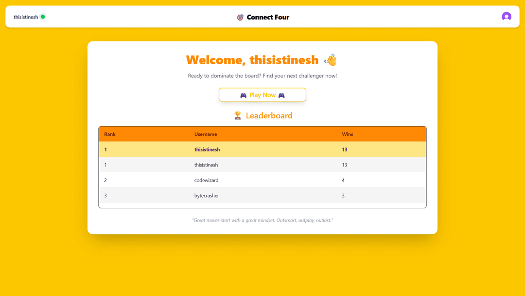 Connect 4 – Multiplayer Game